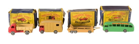 DIECAST - X4 VINTAGE MOKO LESNEY DIECAST MODELS