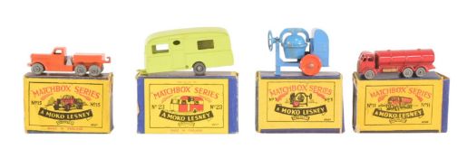 DIECAST - X4 VINTAGE MOKO LESNEY MATCHBOX DIECAST MODELS