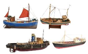 RADIO CONTROLLED BOATS - COLLECTION OF FOUR