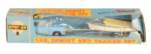 DIECAST - TRIANG SPOT ON CAR DINGHY & TRAILER SET