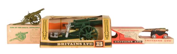 BRITAINS - X3 VINTAGE BRITIAINS DIECAST MILITARY MODELS