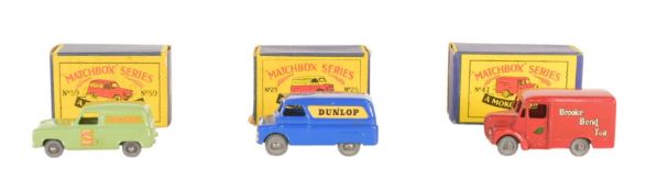DIECAST - X3 VINTAGE MOKO LESNEY MATCHBOX DIECAST
