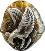 AMERICAN SILVER 925 OVERSIZED RING