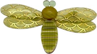 LEA STEIN ACETATE OF A BEE CELLULOID BROOCH
