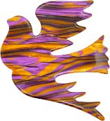 LEA STEIN FIGURAL DOVE CELLULOID BROOCH
