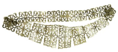 EARLY 20TH CENTURY NURSE SILVER EPNS BELT