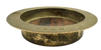 20TH CENTURY HALLMARKED SILVER WINE COASTER