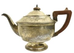 GEORGE V 20TH CENTURY HALLMARKED SILVER TEAPOT