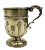 EDWARD VII HALLMARKED SILVER CHRISTENING CUP / TANKARD
