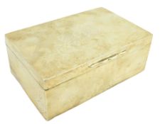 A VICTORIAN HALLMARKED SILVER CIGARETTE BOX