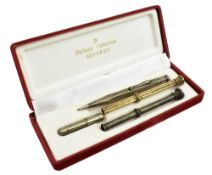 20TH CENTURY GILT SILVER S MORDAN & CO PROPELLING PENCIL & OTHERS