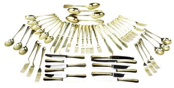 20TH CENTURY HALLMARKED SILVER CUTLERY SET BY HARRODS