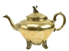 19TH CENTURY VICTORIAN HALLMARKED SILVER TEAPOT