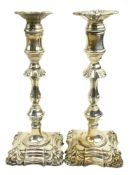 PAIR OF 20TH CENTURY HALLMARKED SILVER SHABBATH CANDLESTICKS
