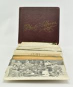 COLLECTION OF BLACK & WHITE OGDEN GUINEA GOLD CIGARETTE CARDS & POSTCARDS