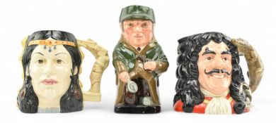 ROYAL DOULTON - THREE CERAMIC CHARACTER JUGS