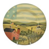 WARREN KIMBLE - AMBER WAVES OF GRAIN - LIMITED EDITION HAND PAINTED CERAMIC PLATE