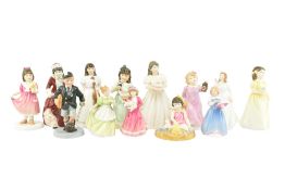 ROYAL DOULTON - COLLECTION OF PORCELAIN FIGURINES MODELLED BY NADA M. PEDLEY