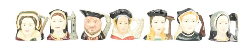 ROYAL DOULTON - SET OF SEVEN CERAMIC CHARACTER JUGS OF HENRY VIII & HIS WIVES