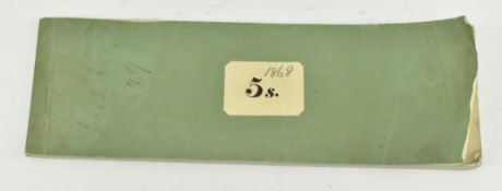 STOURBRIDGE & KIDDERMINSTER BANKING COMPANY MID 19TH CENTURY MAJ. UNUSED CHEQUEBOOK