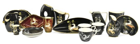 CROWN DEVON, FIELDINGS - COLLECTION OF CERAMIC LUSTRE WARE