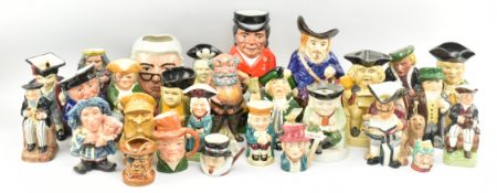 COLLECTION OF 27 20TH CENTURY TOBY JUGS, VARIOUS MAKERS & SIZES