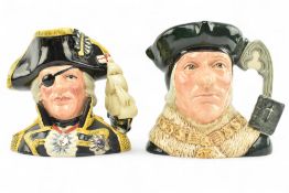 ROYAL DOULTON - TWO CERAMIC CHARACTER JUGS