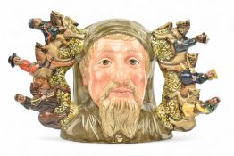 ROYAL DOULTON - GEOFFREY CHAUCER D7029 - LIMITED EDITION CHARACTER MUG, SIGNED TO UNDERSIDE