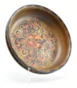 LARGE 20TH CENTURY TRUNED WOOD NORWEGAIN FRUIT BOWL