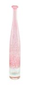 PETER TYSOE - STUDIO ART GLASS BUD VASE IN PINK