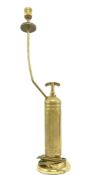 VINTAGE UPCYCLED PYRENE BRASS FIRE EXTINGUISHER LAMP
