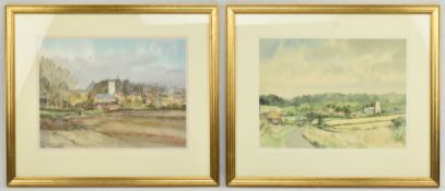 KEITH JOHNSON (B. 1931) - TWO LATE 20TH CENTURY WATERCOLOUR ON PAPER PAINTINGS