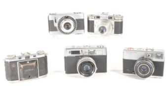 FIVE MID CENTURY 35MM CAMERAS