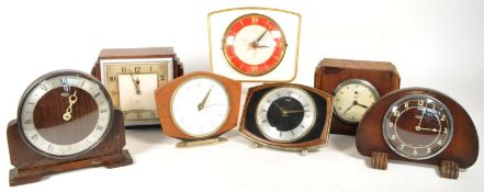 COLLECTION OF VINTAGE 20TH CENTURY ART DECO STYLE MANTEL CLOCKS