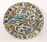 17TH CENTURY IZNIK POTTERY DISH / PLATE