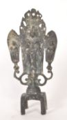 19TH CENTURY CHINESE BRONZE BUDDHA DEITY FIGURE