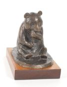 EARLY 20TH CENTURY SIGNED BRONZE PANDA