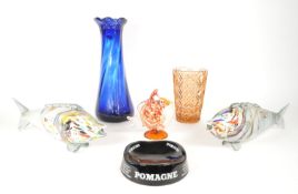 COLLECTION OF MID CENTURY STUDIO GLASS