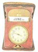 SIR JOHN BENNETT - 19TH CENTURY TRAVEL CLOCK AND PERPETUAL CALENDAR