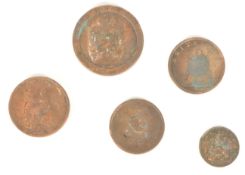 COLLECTION OF GEORGIAN LATE 18TH / 19TH CENTURY COPPER COINS