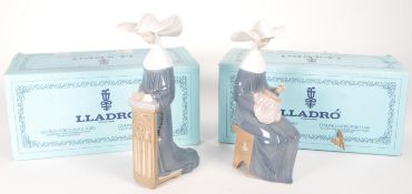 LLADRO - TWO LATE 20TH CENTURY PORCELAIN FIGURES