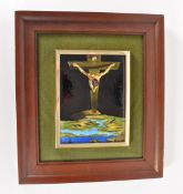 AFTER SALVADOR DALI - 20TH CENTURY CERAMIC SAINT JOHN FRAMED TILE