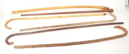 COLLECTION OF VINTAGE 20TH CENTURY WALKING STICKS