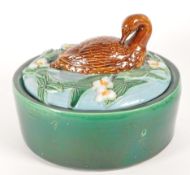 EARLY 20TH CENTURY MAJOLICA GAME DISH TERRINE