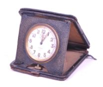 EARLY 20TH CENTURY 8 DAYS GOLIATH TRAVEL CLOCK