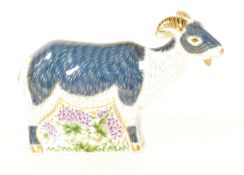 ROYAL CROWN DENBY - 2008 BONE CHINA BILLY GOAT PAPERWEIGHT