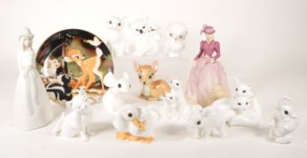 COLLECTION OF LATE 20TH CENTURY PORCELAIN AND CHINA FIGURES