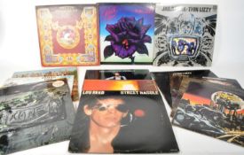 COLLECTION OF VINTAGE 20TH CENTURY HARD ROCK VINYL RECORD ALBUMS