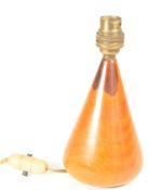 MID CENTURY RETRO DANISH WOODEN TEAK TABLE LAMP BASE