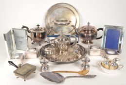 LARGE COLLECTION OF VINTAGE 20TH CENTURY SILVER PLATE ITEMS